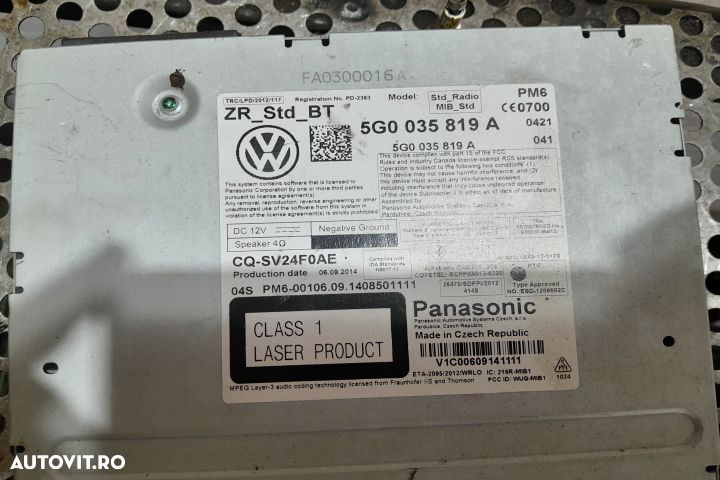 Navigatie auto 5G0919605 / 5G0035819A 5G0919605 / 5G0035819A Volkswag - 4