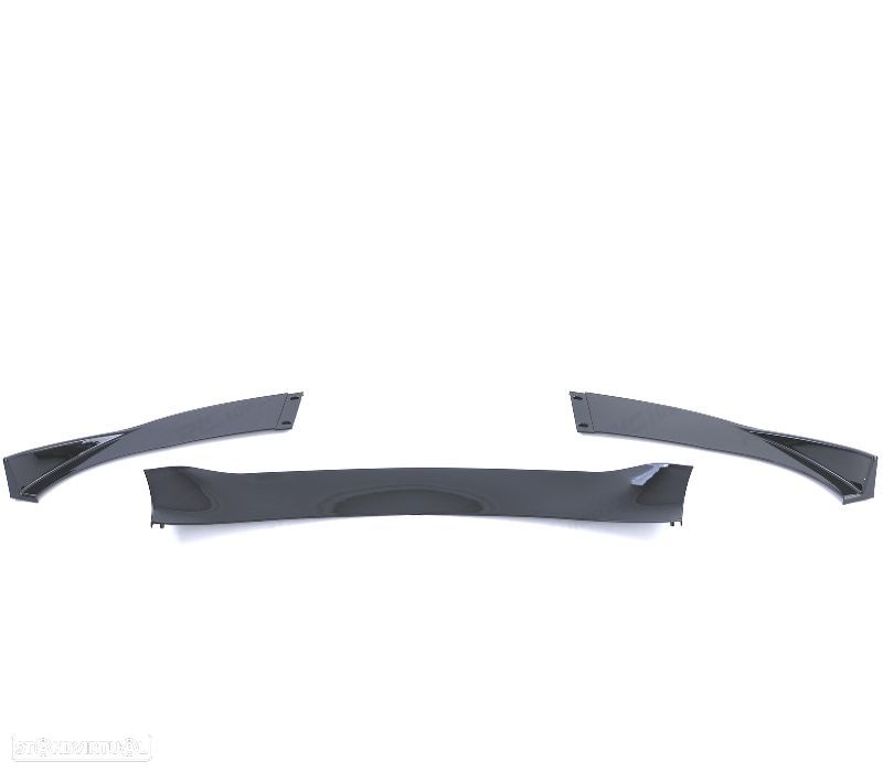 SPOILER LIP BMW E60 E61 07-10 LOOK M5 PRETO BRILHANTE - 2