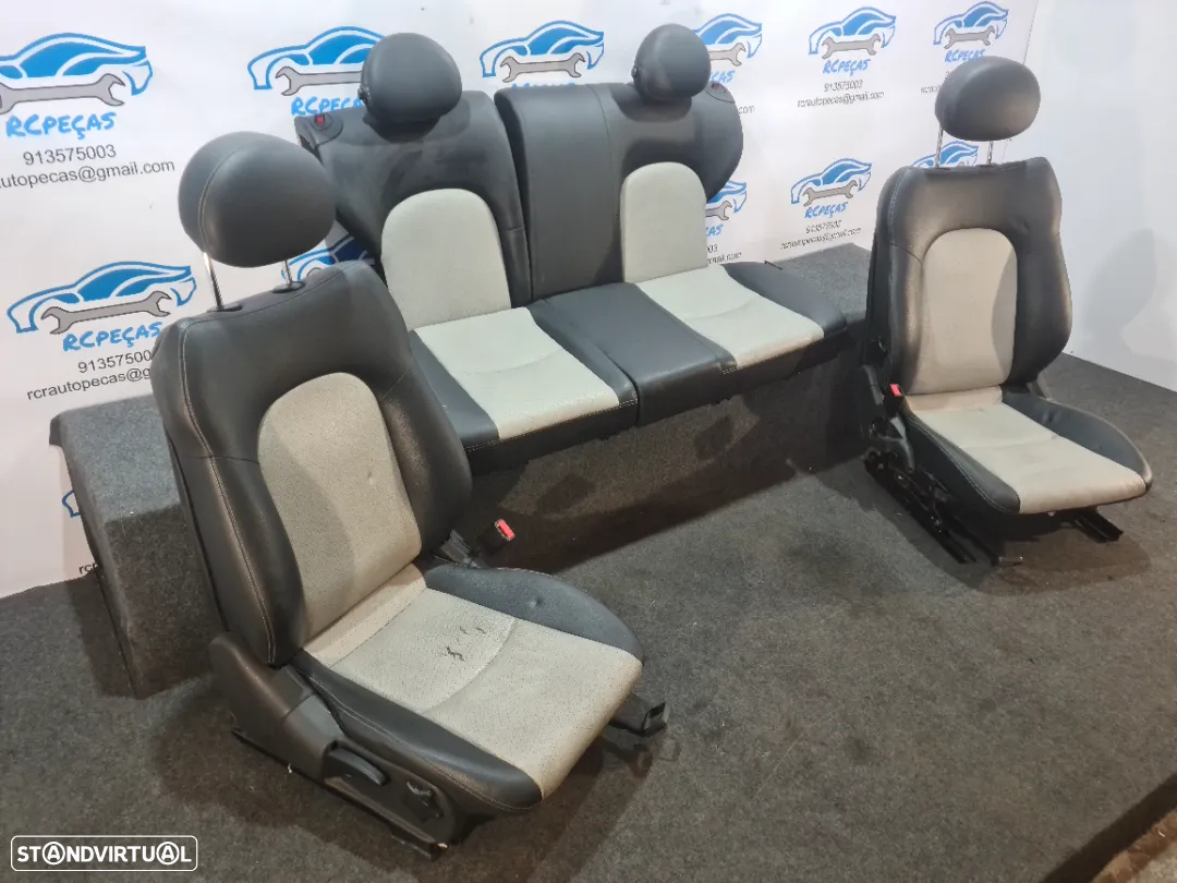 BANCO BANCOS PELE FRONTAL FRENTE TRASEIRO TRÁS AIRBAG MERCEDES BENZ CLASS C SPORT COUPE CL203 W203 - 2