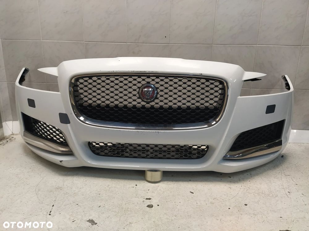 JAGUAR XF X260 ZDERZAK PRZÓD PRZEDNI KOMPLETNY SPRYSKIWACZE GRILL ATRAPA CHŁODNICY ZNACZEK ORYGINAŁ - 2