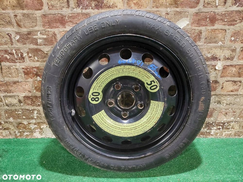 KOŁO DOJAZDOWE ZAPAS 125/70/16 5X112 57MM VOLKSWAGEN GOLF VI - 1