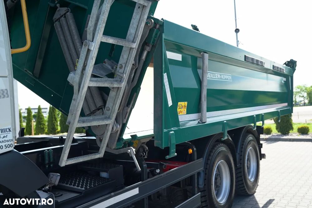 Volvo FMX 420 / 6X4 / BASCULATOR 3 LATE / MEILLER / 8.000 KM / I-SHIFT / EURO 6 / - 12