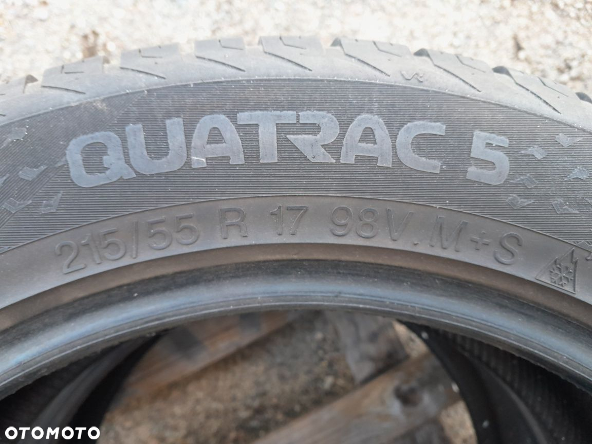 215/55R17 98V , dwie opony wielosezonowe VREDESTEIN. - 4