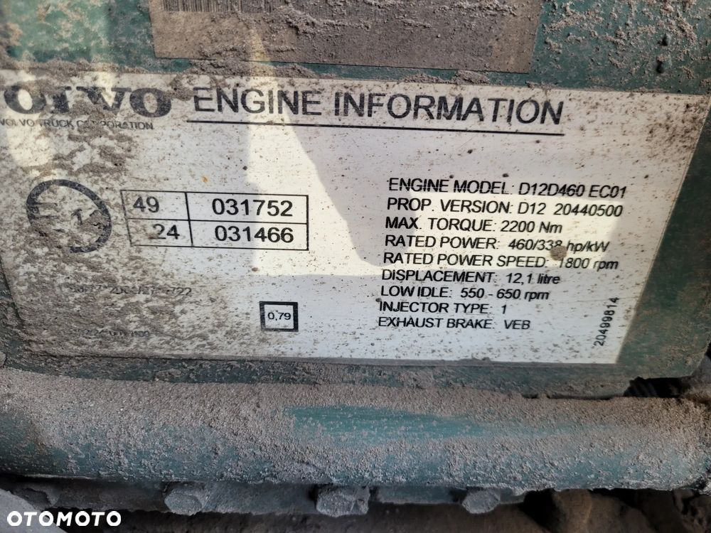 Silnik VOLVO FH12 460KM Euro3 D12D460 - 4