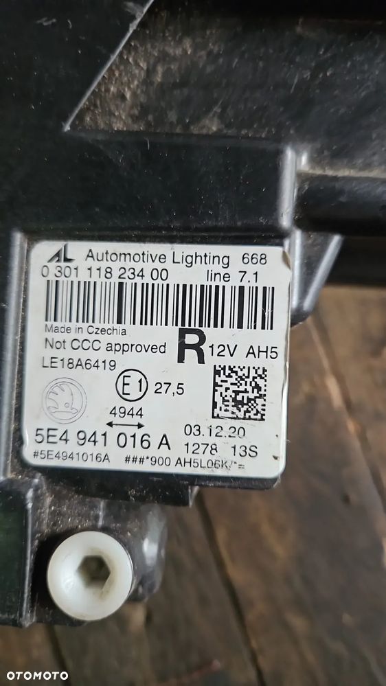 Lampa Prawy przód skoda octavia 4 IV Full Led 5E4 941 016 A - 3