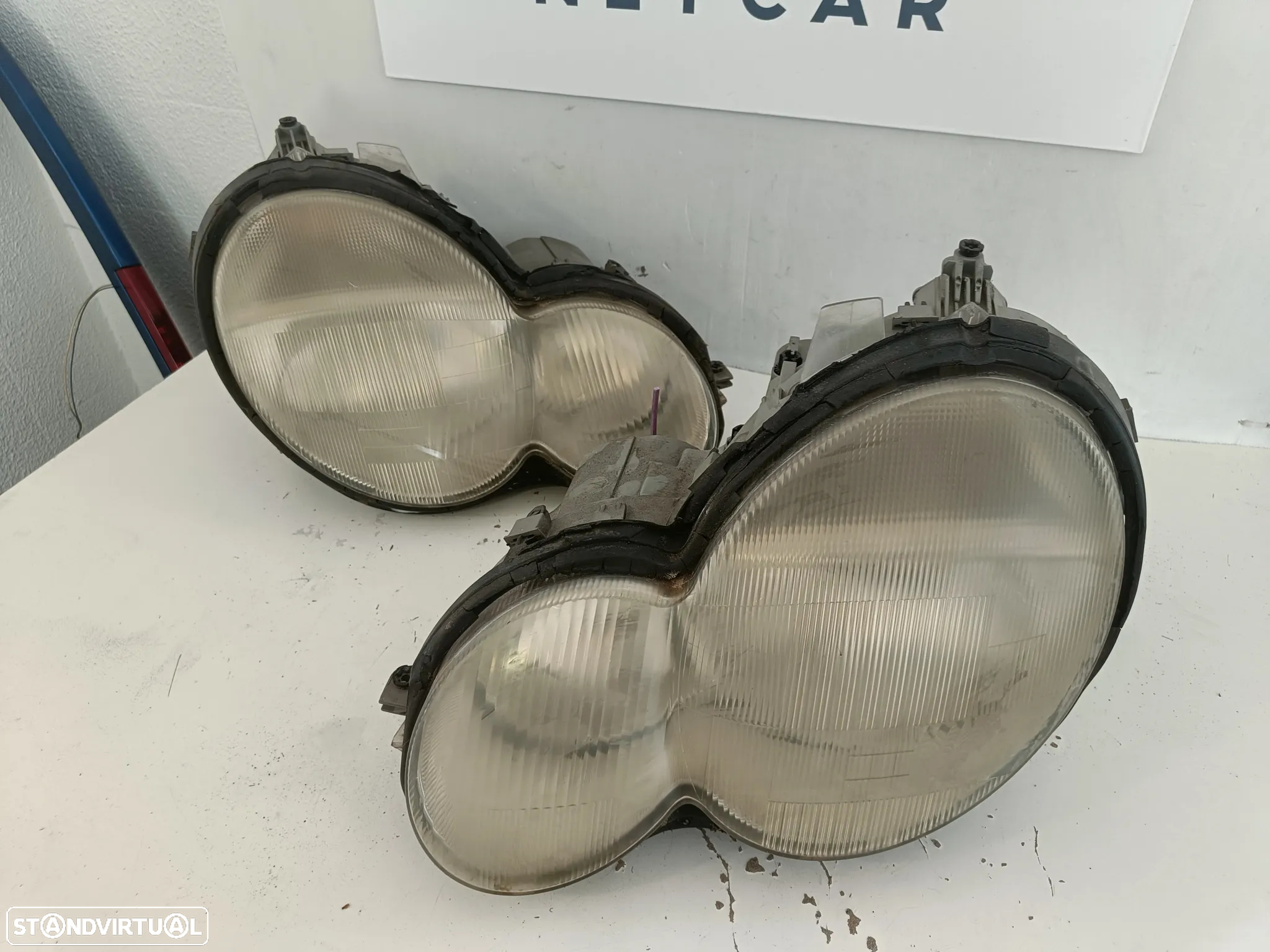 farol optica Esquerdo Mercedes w203 coupe classe C 2002 - 3