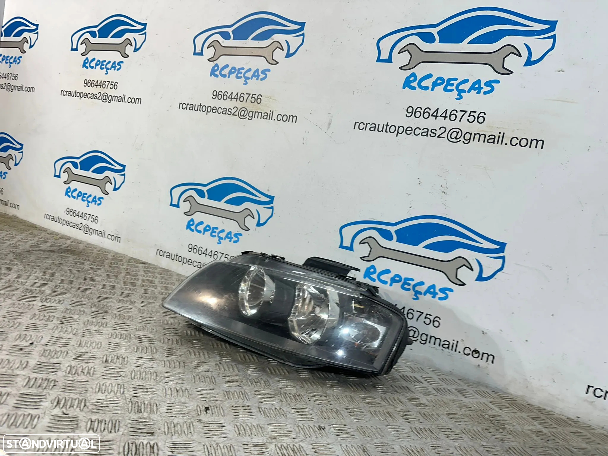 .Conjunto Oticas Farois Frontais Frente Original Audi A3 8P Halogéneo 2003 - 2010 8P0941003L 8P0941004L - 13