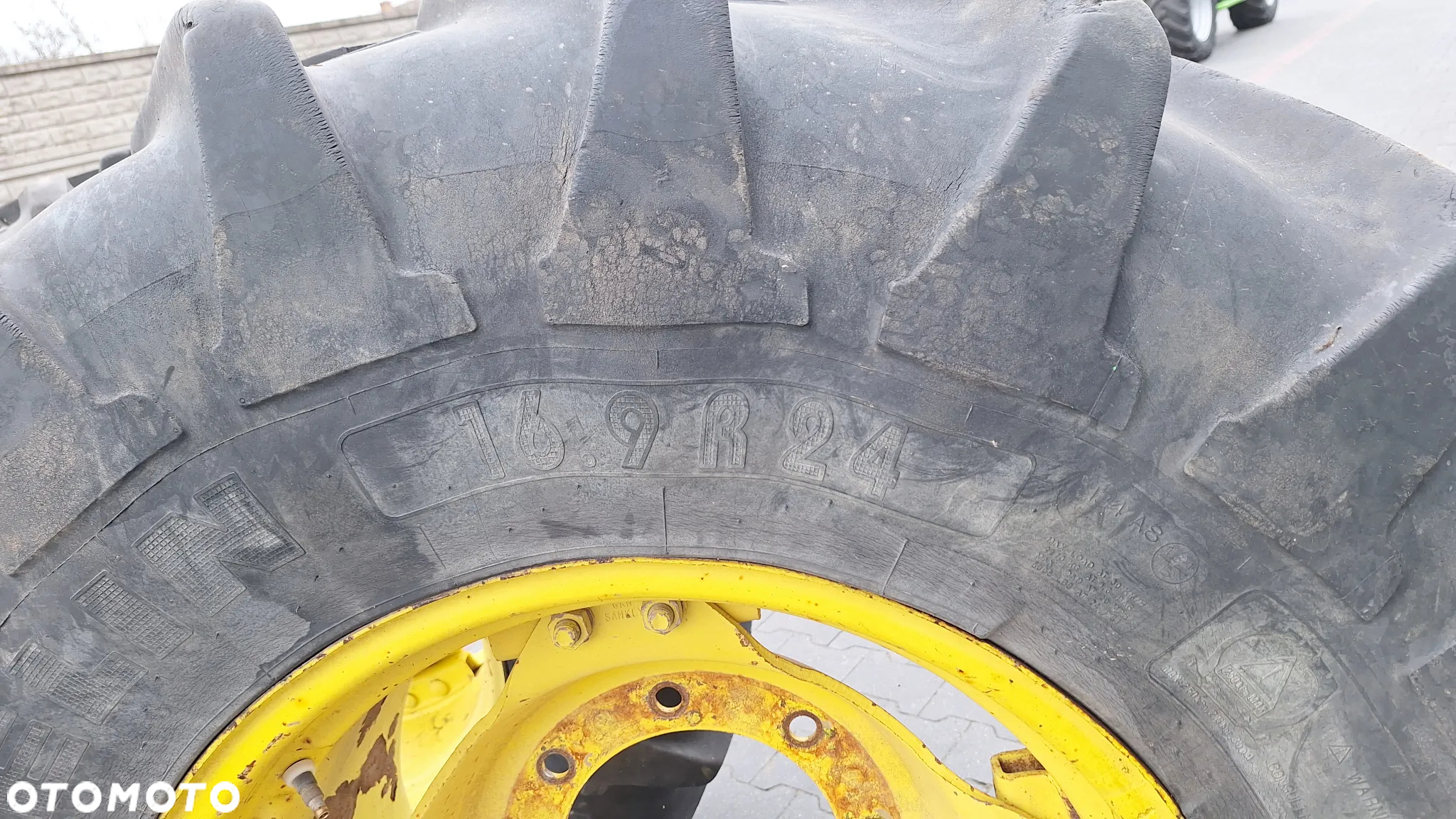 john 6506 6600 6400 koła przód felgi opony 16,9r24 16.9 r 24 Michelin 420/85r24 - 6