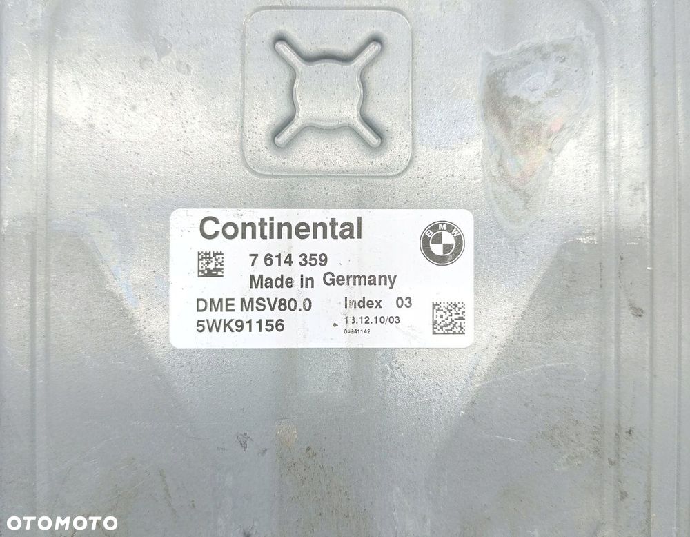 KOMPUTER SILNIKA STEROWNIK BMW X1 E84 7614359 5WK91156 - 4