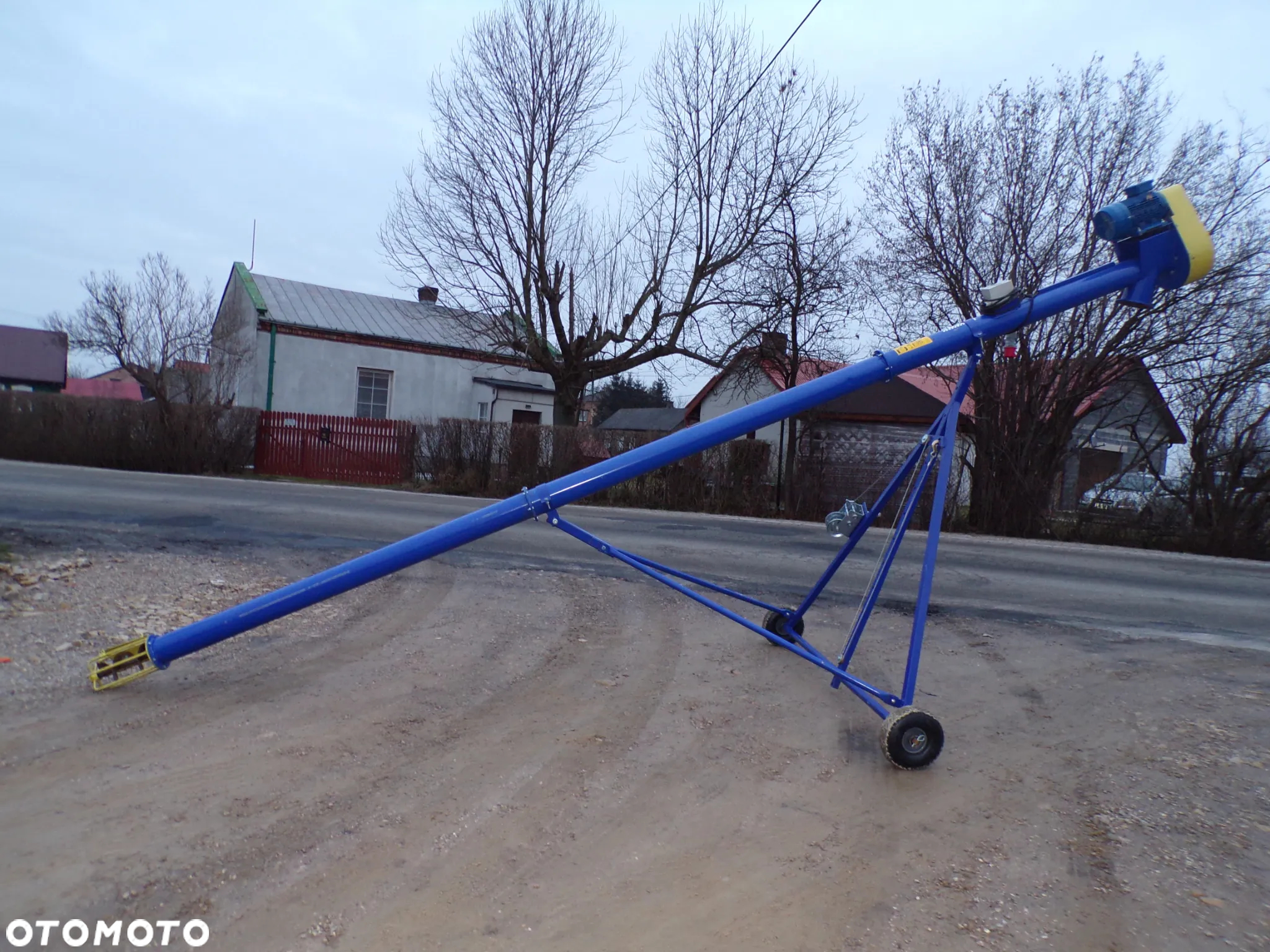 PODAJNIK/ PRZENOŚNIK ŚLIMAKOWY/Żmijka Do Zboża/ Pelletu/ Trocin Podajniki Przenośniki Ślimakowe Żmijki Fi 140 Fi 200/odciąg/ falownik/wysyp obrotowy/wózek /kosz - 7