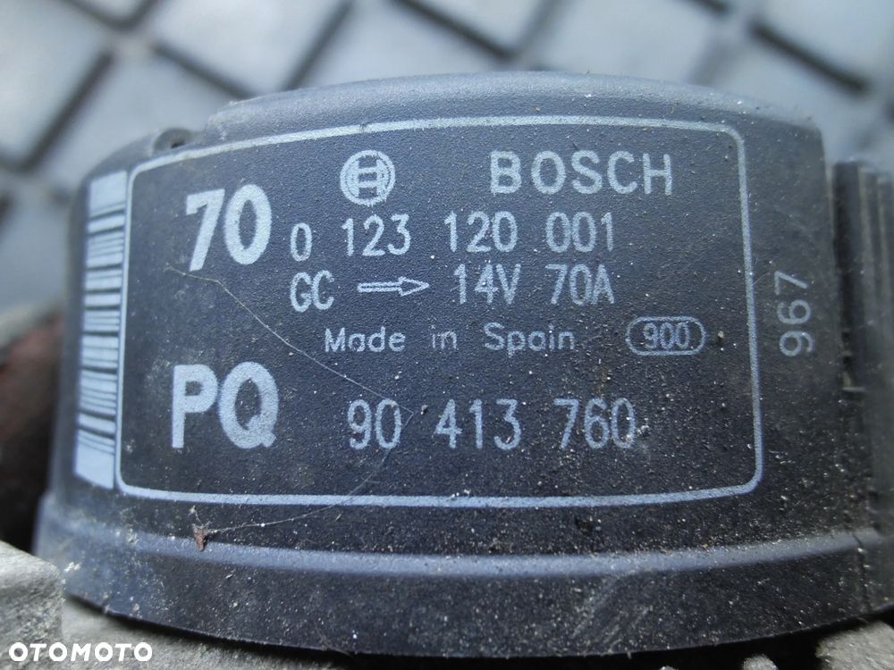 ALTERNATOR OPEL OMEGA 012312001 90413760 - 2