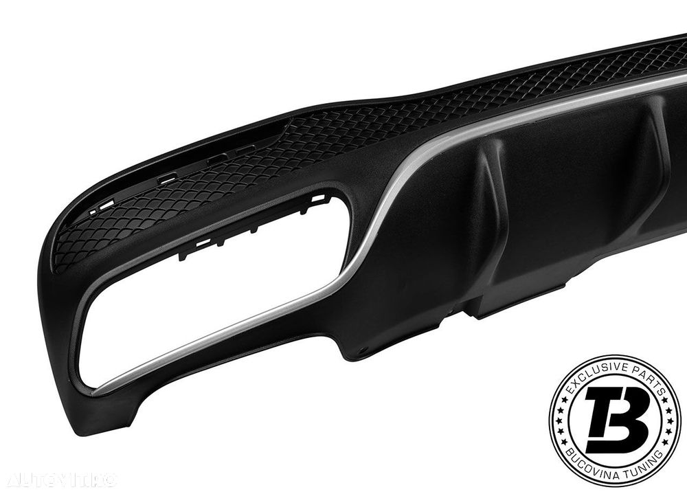 Difuzor Bara Spate cu Ornamente compatibil cu Mercedes GLS X166 GLS63 Design - 5