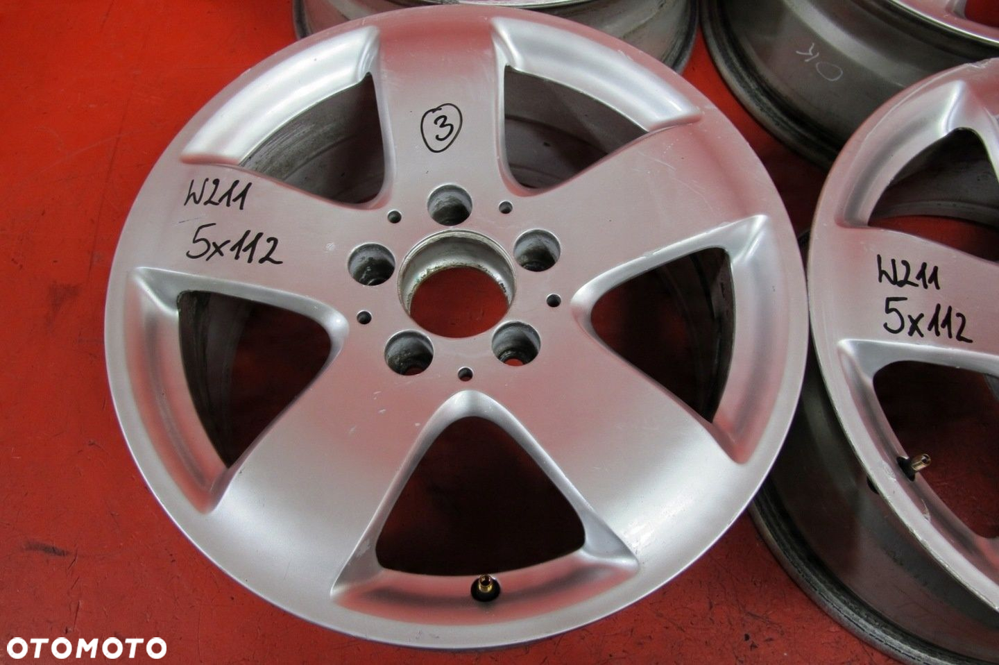 MERCEDES W211 E-KLASA FELGI ALUMINIOWE 16 5x112 7.5J ET42 A2114014502 - 6