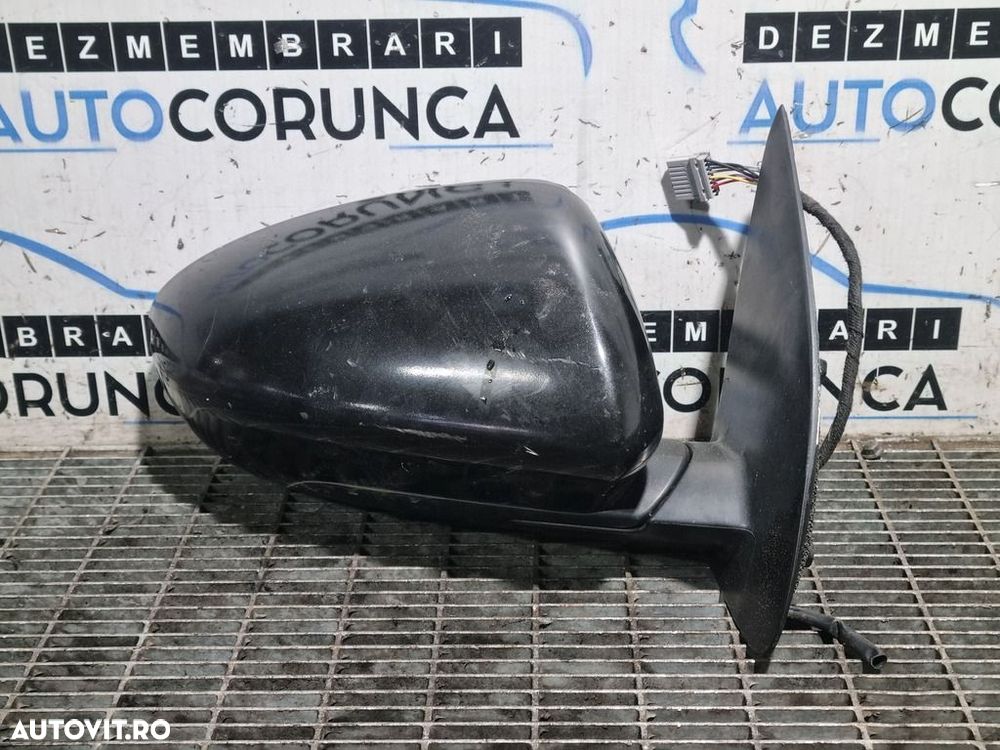 Oglinda dreapta Nissan Qashqai Facelift 2010 - 2013 4 Usi Vulkanschwarz Metalizat Z11 ... - 1