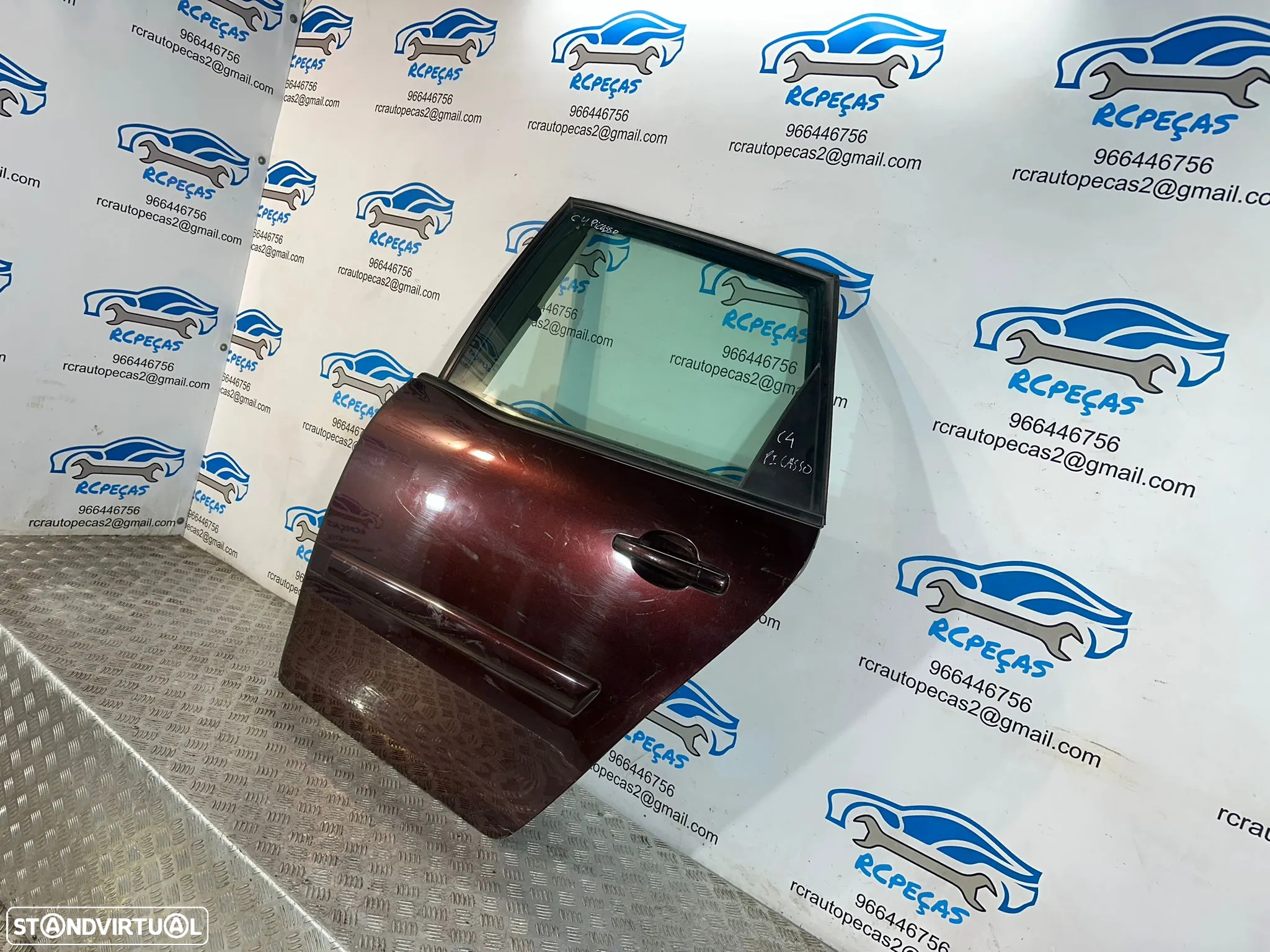 .Porta Tras Traseira Esquerda Citroen C4 Picasso 2006 - 2013 - 4