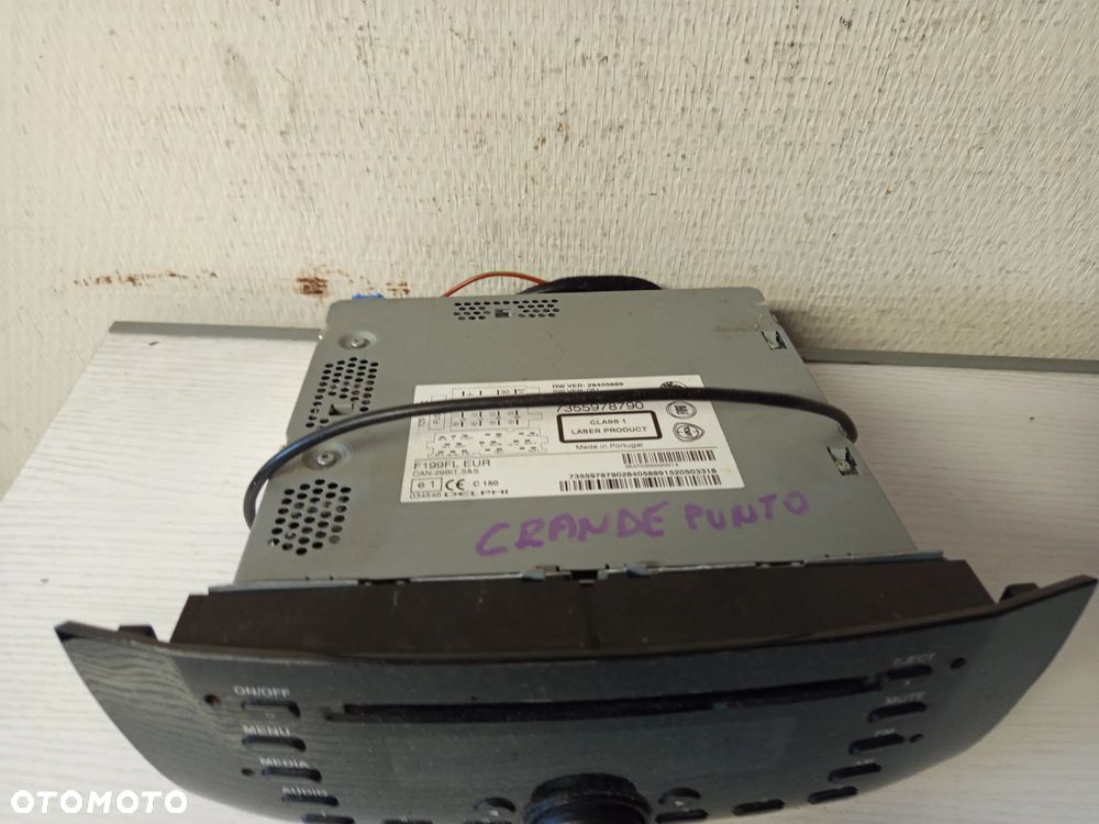FIAT PUNTO GRANDE PUNTO RADIO RADIOODTWARZACZ CD 7355978790 - 2