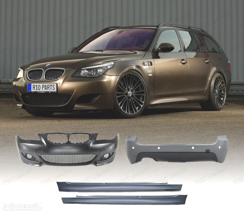 KIT CARROÇARIA BMW E61 TOURING 03-07 LOOK M5 PDC SRA - 1