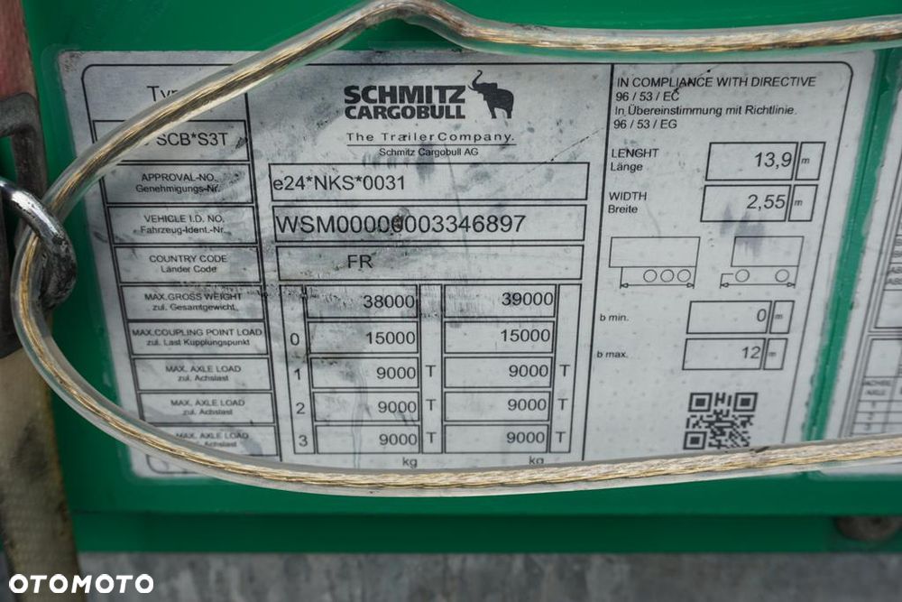 Schmitz Cargobull FIRANKA / MULTI LOCK / XL / 2 X OŚ PODNOSZONA - 11