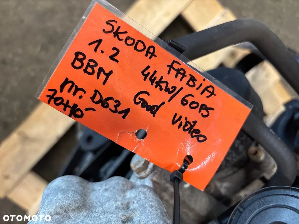 Silnik Skoda Fabia 1.2 BBM film video 70 tys kompletny - 3