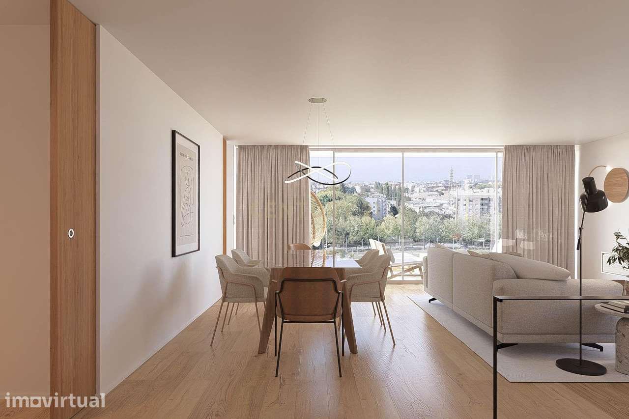 Condomínio do Sobreiro | T2 com 151m2 em Matosinhos, Senhora da Hora, - Grande imagem: 4/50