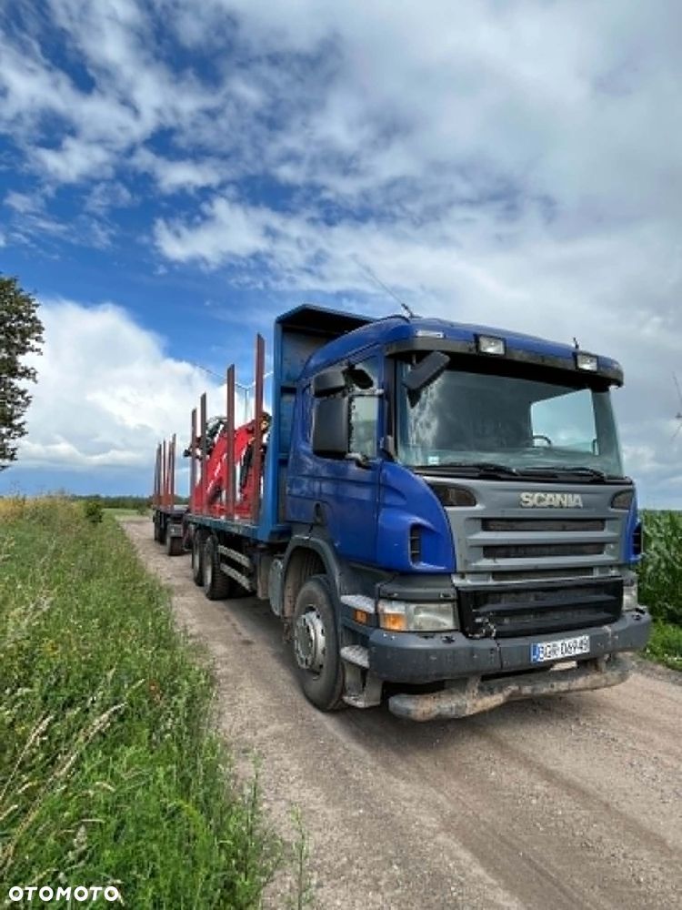 Scania p380 6x4 + HDS Epsilon 120Z + przyczepa , do drewna lasu - 2