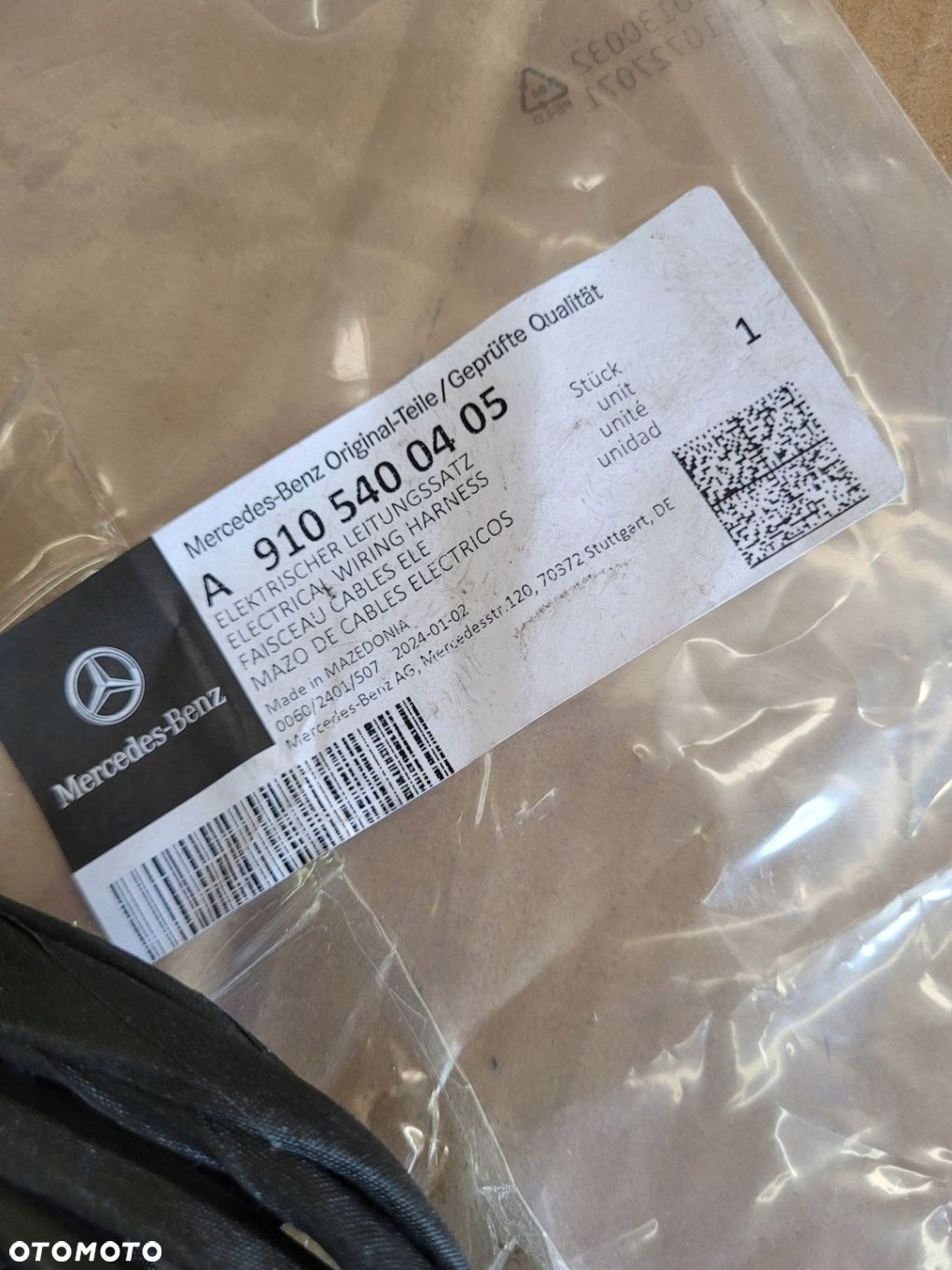 MERCEDES Sprinter W910 WIAZKA INSTALACJA ZDERZAKA TYŁ PDC A9105400405 - 4