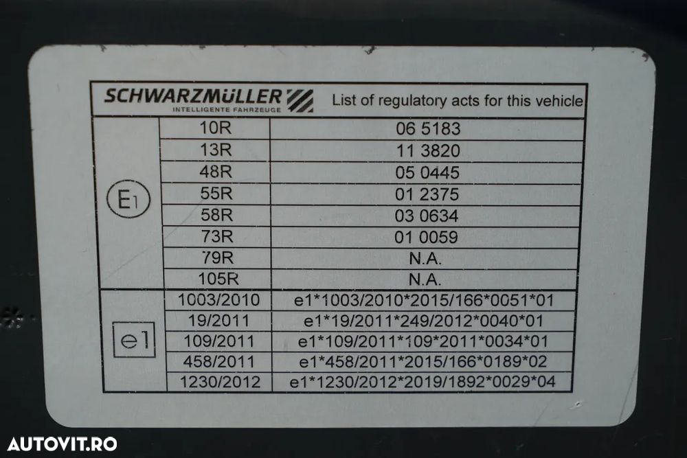 Schwarzmuller CORTINĂ / MEGA / PUNȚĂ RIDICATĂ / PUNȚI SAF / ACOPERIȘ RIDICAT / - 29
