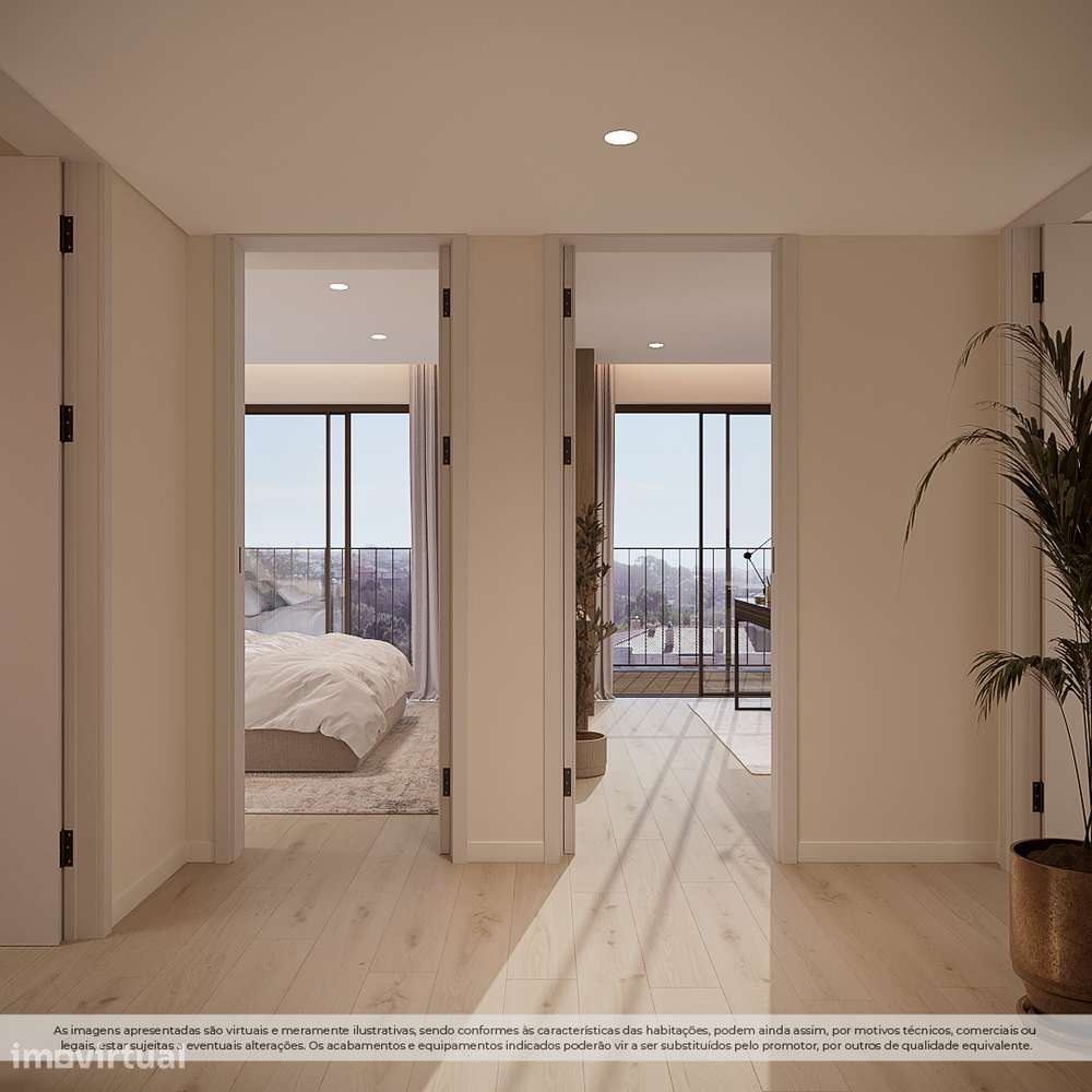 Apartamento T1 Novo com varanda e garagem em São Félix - Grande imagem: 3/14