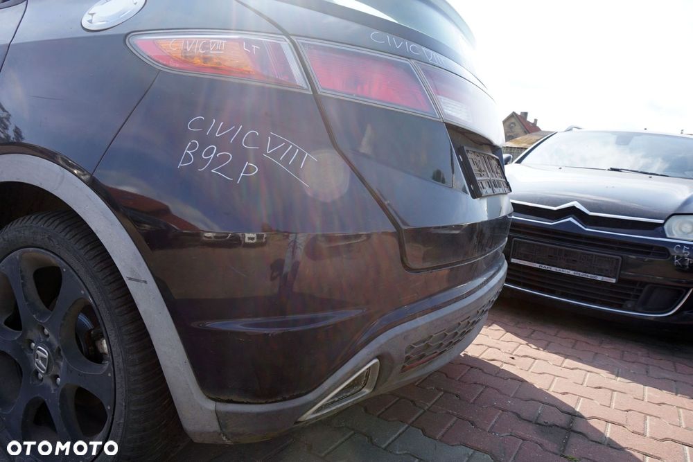 ZDERZAK TYLNY CIVIC VIII 5D HB B92P  CZARNY HONDA 2006-2010 - 2