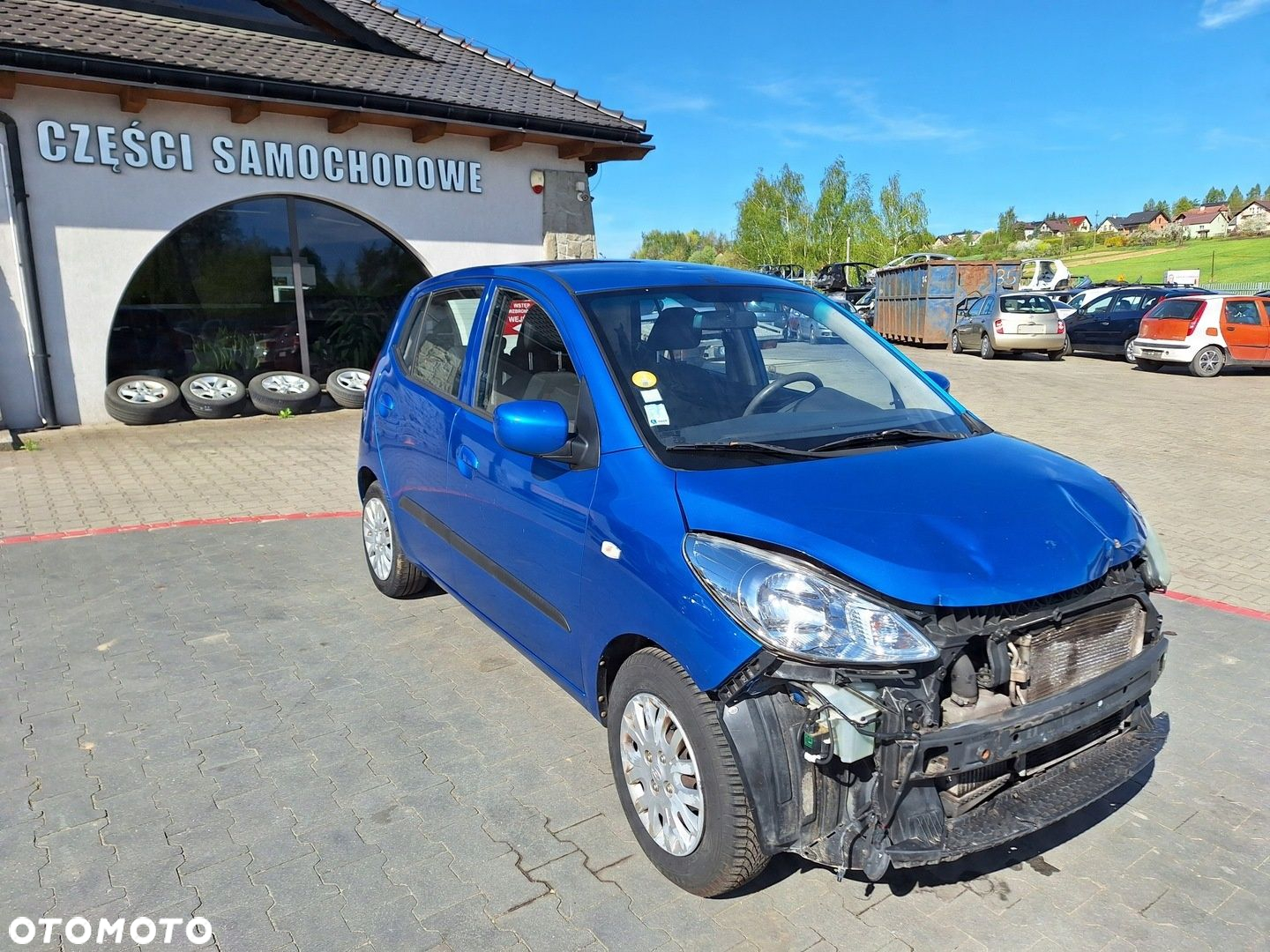 HYUNDAI i10 PA 1 I 2007-2010 MANUALNE LUSTERKO PRAWE NIEBIESKIE LAKIER DE - 8
