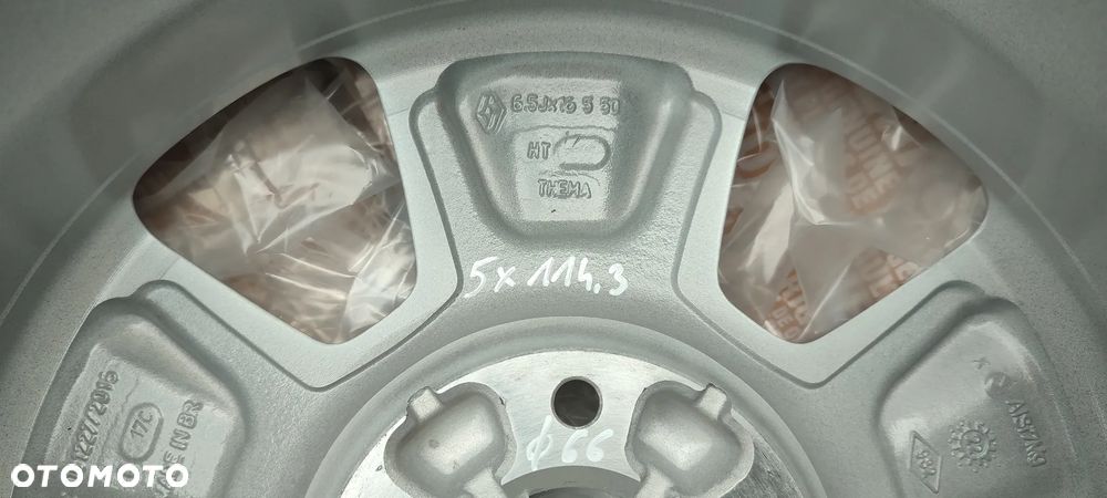 403003909R FELGI AULUMINIOWE 5x114.3 6.5Jx16 CALI ET50 RENAULT MEGANE CAPTUR SCENIC III KADIAR DACIA DUSTER NISSAN QASHQAI STAN JAK NOWE KOMPLET - 7