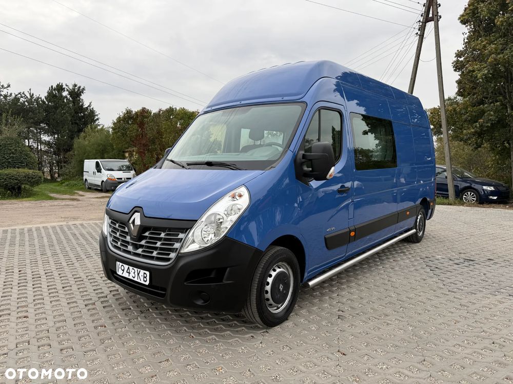 Renault Master MAX Długi Max Wyoski L3H3 2.3 Diesel Brygadówka Faktura VAT 23% 5 Osobowy Klimatyzacja Tempomat - 7