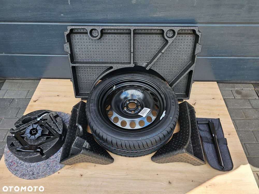 KOŁO DOJAZDOWE ZAPASOWE ZESTAW KLUCZ LEWAREK STYROPIAN OPEL ASTRA J K MOKKA 17 CALI 5x105 215/50/17 ET42 - 1