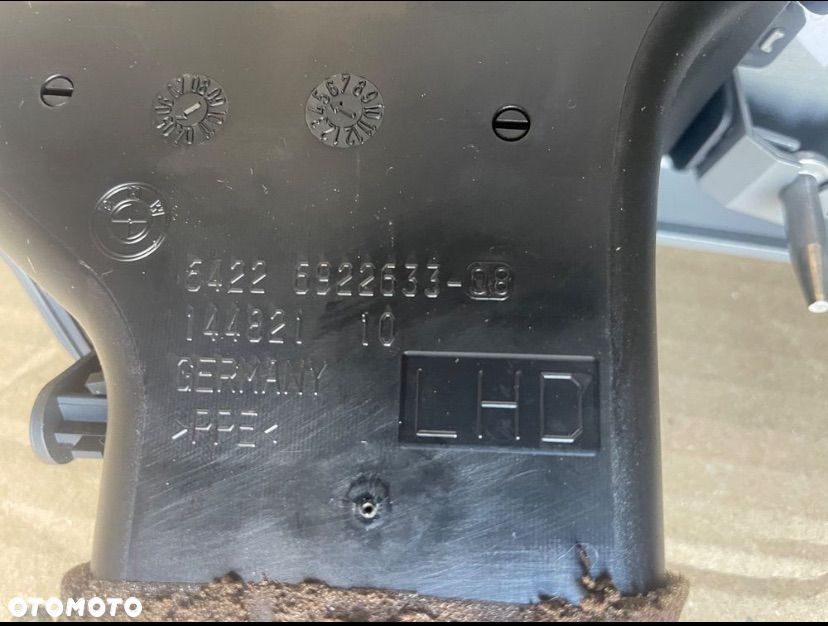 6922633 kratka nawiewu lewa OE bmw 3 e90 e91 - 4