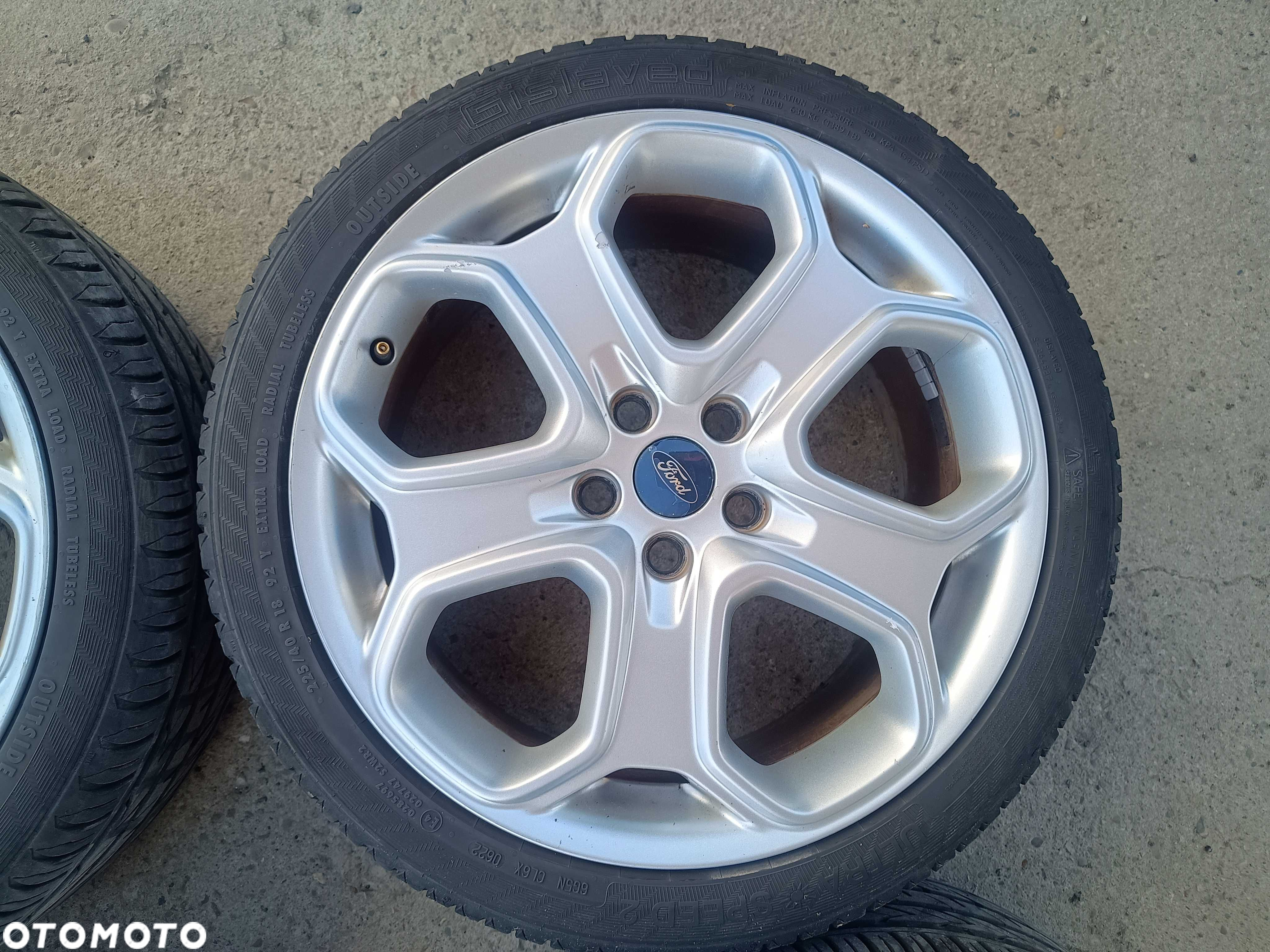 Koła Alufelgi Ford 18'' 5x108 Opony letnie 225/40R18 z 2022r - 5