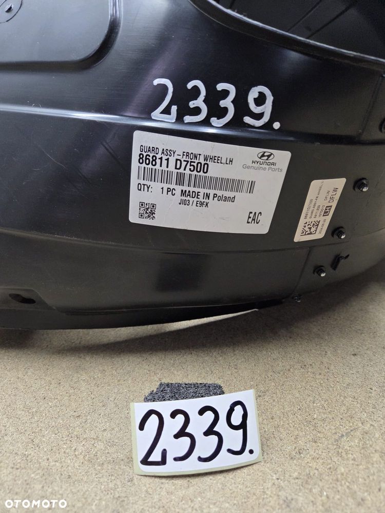 Nadkole lewe przednie lewy przód Hyundai Tucson III 3 lift 18- 86813D7500 - 6