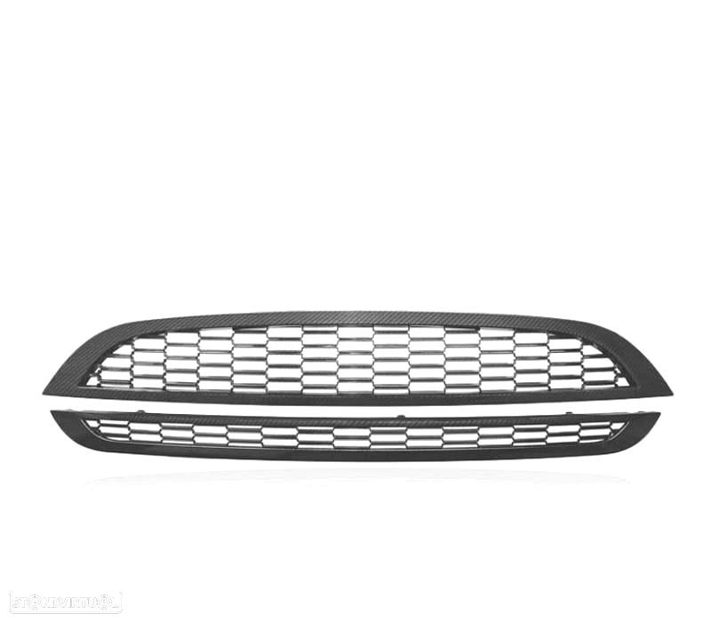GRELHA FRONTAL MINI COOPER S 01-06 CARBONO - 2