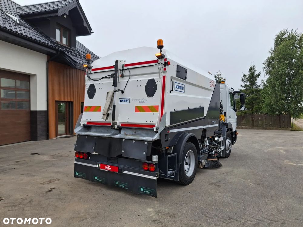 Mercedes-Benz Atego 1523 Zamiatarka EURO 6 PM10 Schmidt Street King 660 2 Silniki Szczotki L/R Na Poduszkach Kamery Automatyczna Skrzynia Pojazd Specjalny - 4