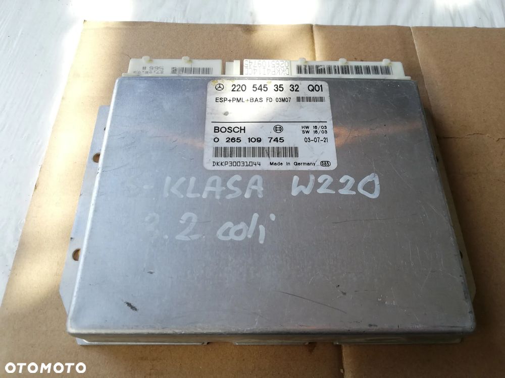 MODUŁ STEROWNIK ESP MERCEDES-BENZ W220 2205453532
