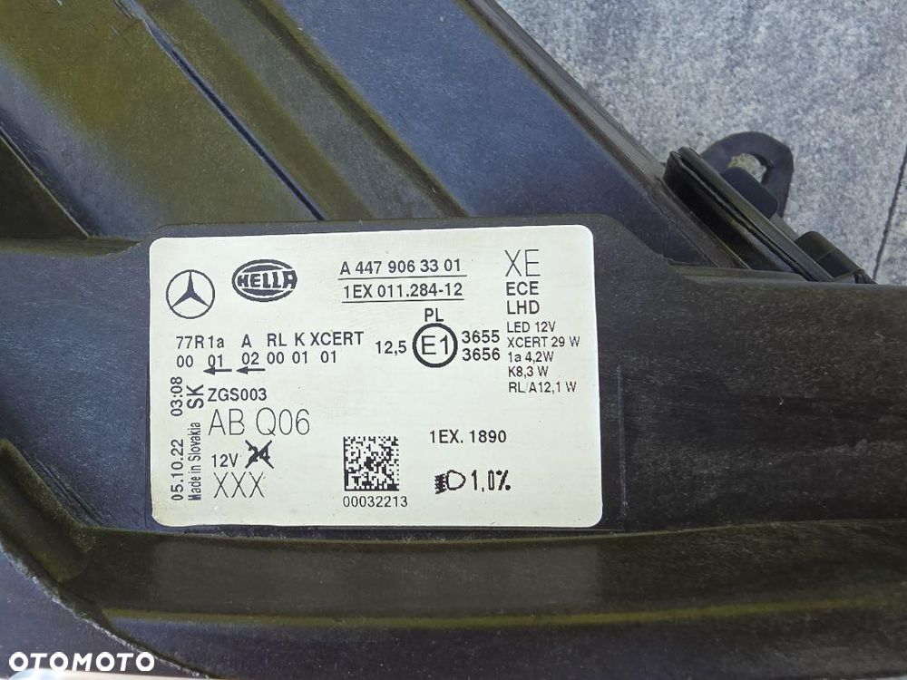 MERCEDES V KLASA VITO 447 LIFT Lampa prawa Full Led Inteligent A4479063301 - 12