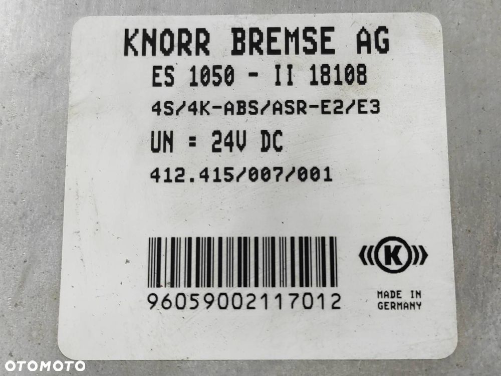 KOMPUTER STEROWNIK 4S 4K ABS/ASR 412.415007001 - 2