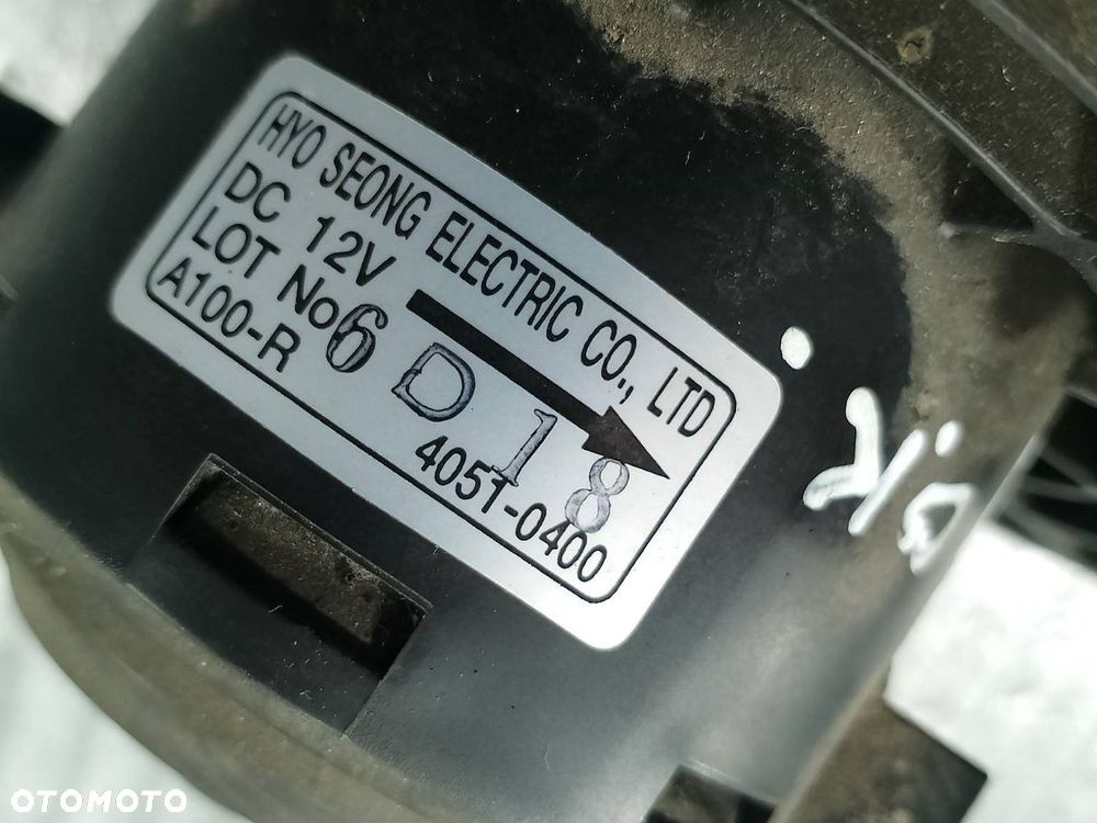 WENTYLATOR NAWIEWU, DMUCHAWA SSANGYONG RODIUS 4051-0400 2.7 XDI - 4