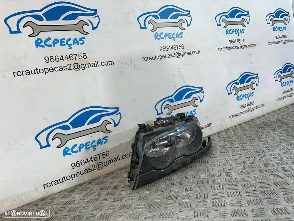 .Conjunto Oticas Farois Frontal Frente Esquerda Direita Halogenio Original BMW Serie 3 E46 Coupe Cabrio 7 165 906 7 165 905 1997 - 2006 - 13