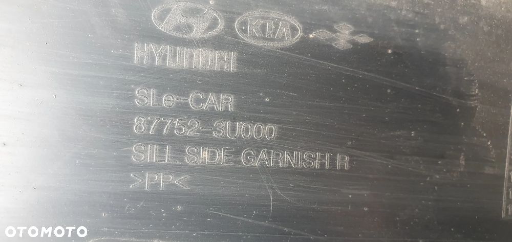 Listwa progowa prawa Kia Sportage III 3 87752-3U000 - 6