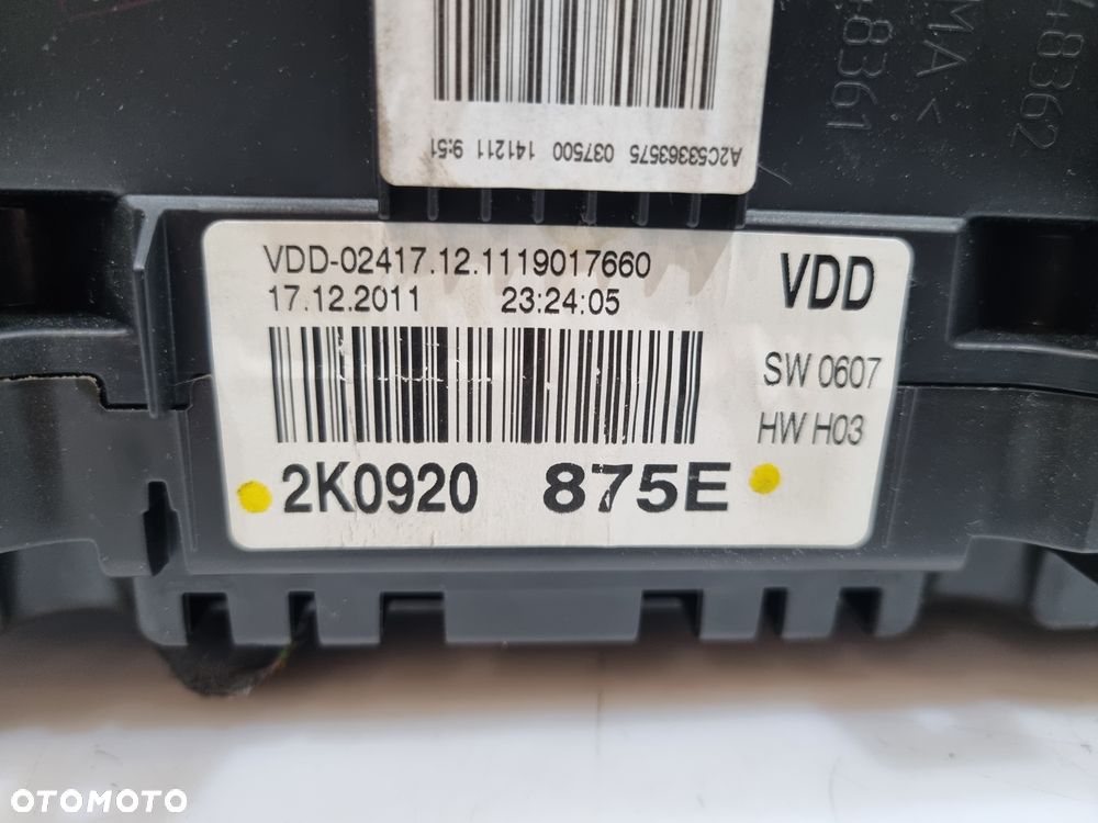 VW CADDY III 2K0 ZESTAW STARTOWY 2.0 TDI CFH  03L906018NJ 2K0920875E - 4