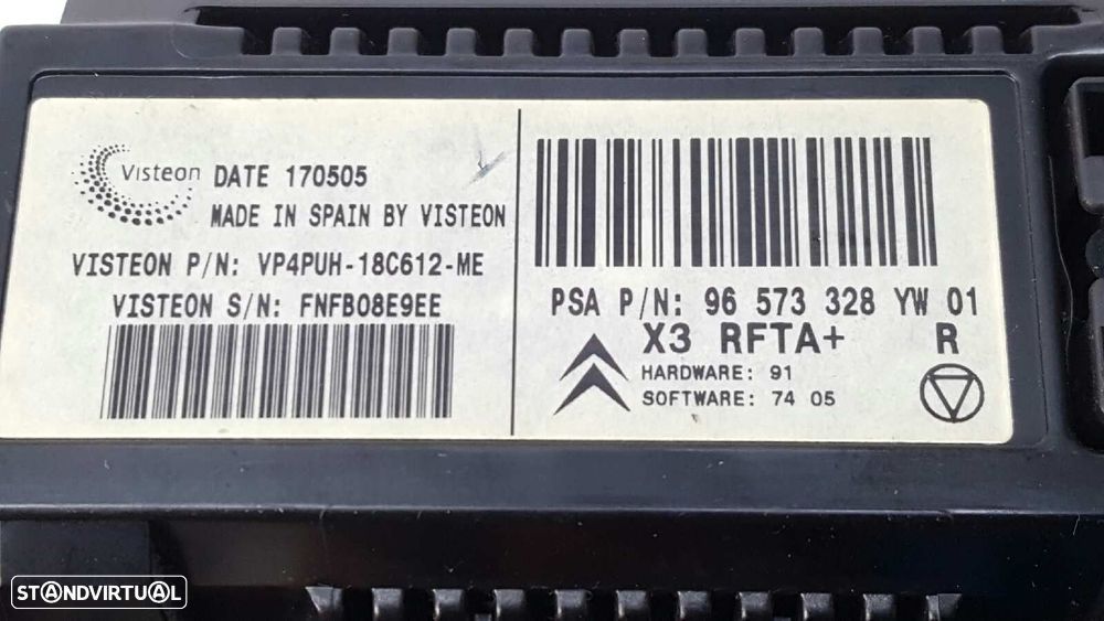 COMANDO CLIMATIZADOR CITROEN C5 BERLINA SX (E) - 9