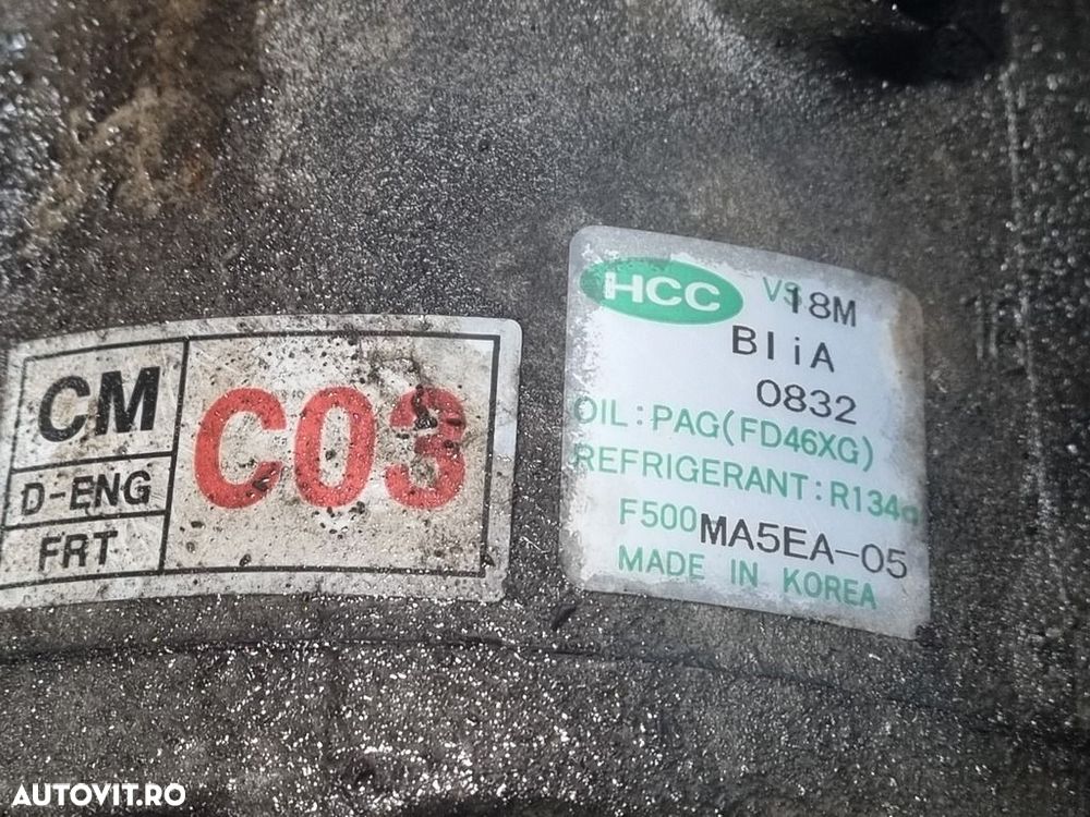 Compresor clima Hyundai Santa Fe 2 2.2 Diesel 2006 - 2009 D4EB (1175) F500MA5EA05 - 6