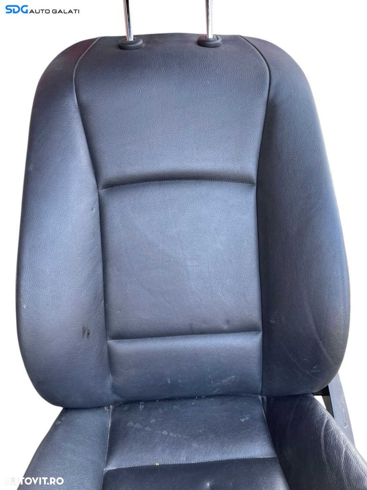 Scaun Piele Neagra cu Incalzire Stanga Fata Sofer BMW Seria 5 F10 F11 2009 - 2017 Cod 52107234966 52107266345 52109144893 52107230648 [B4800] - 4