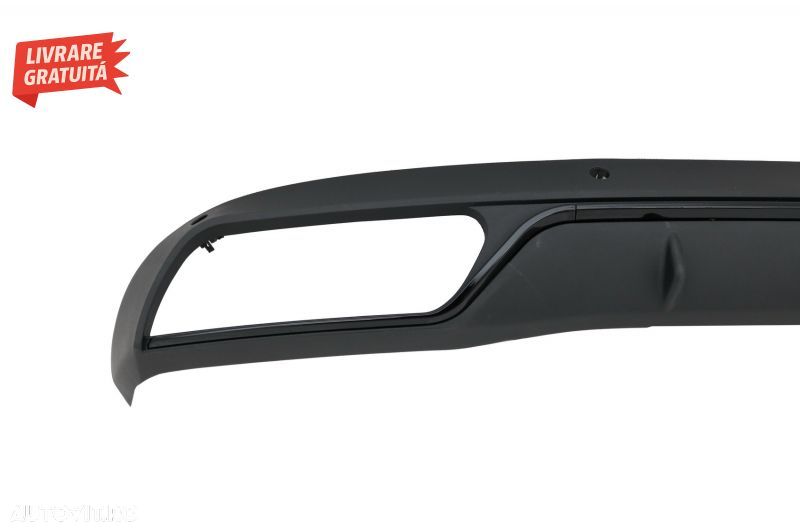 Difuzor Bara Spate cu Ornamente Evacuare Mercedes C-Class W205 S205 (2014-up) C63 - livrare gratuita - 3