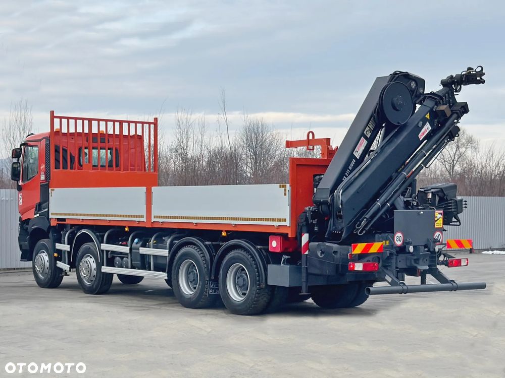 Renault K 430 * SKRZYNIA 7,50 m * HIAB 211 EP - 5 HIDUO + PILOT / 8x4 - 6